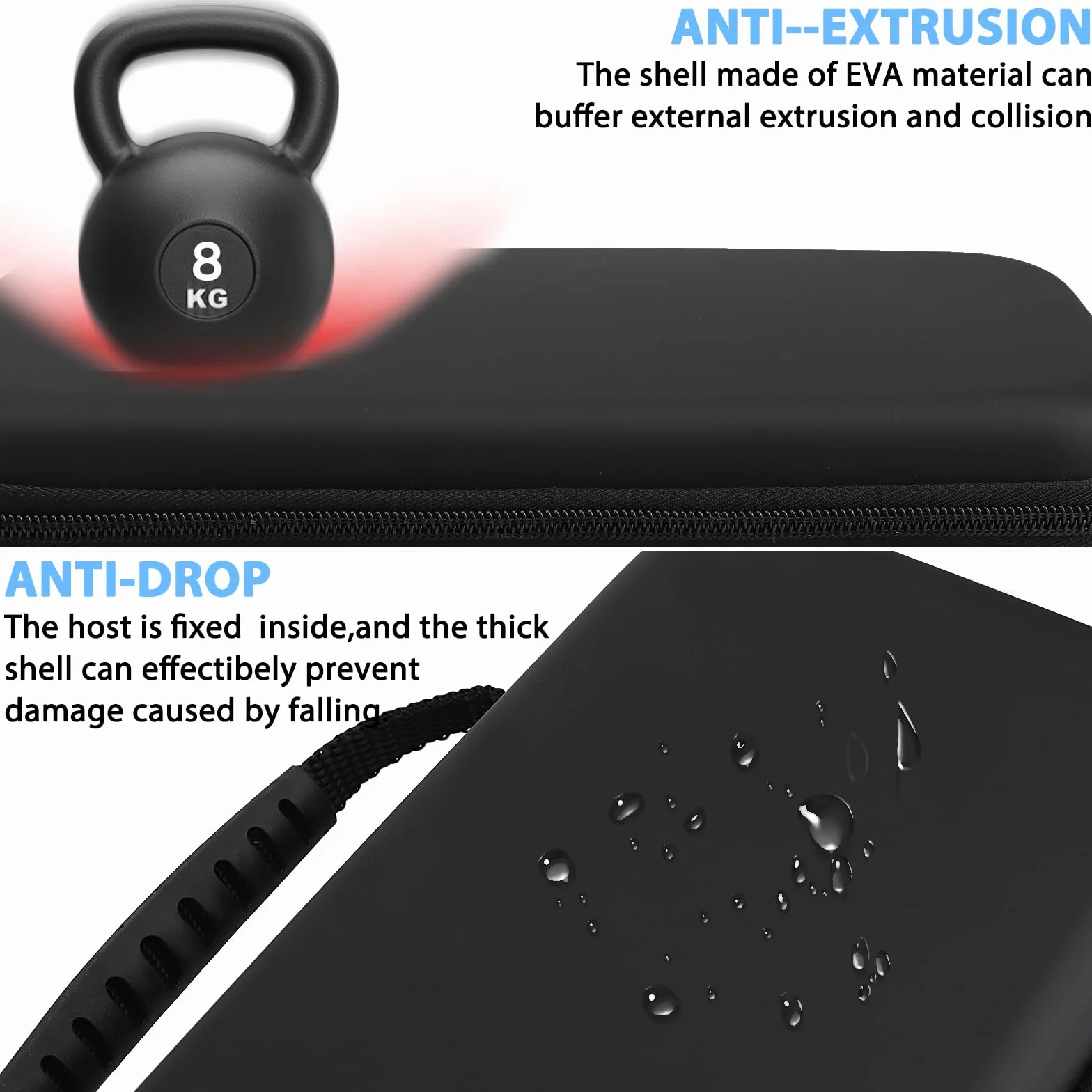 Torba kompatybilna z Nintendo Switch i New Switch OLED, twarda obudowa ochronna dla Nintendo Switch, pasuje do konsoli i jej akcesoriów - kolor czarny