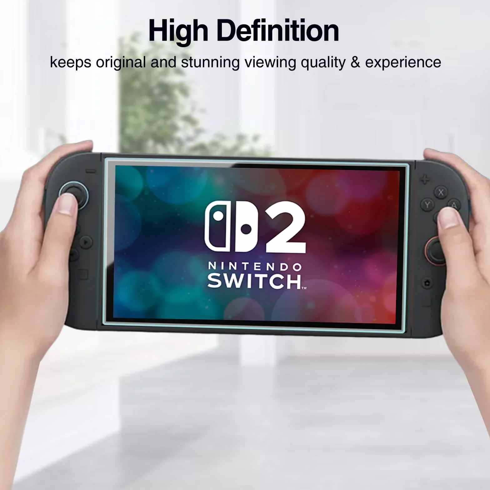ProCase Ochraniacz ekranu do Nintendo Switch 2, osłona ekranu ze szkła hartowanego, zaokrąglona krawędź, osłona z prawdziwego szkła, kompatybilna z Nintendo Switch, 2-3 szt