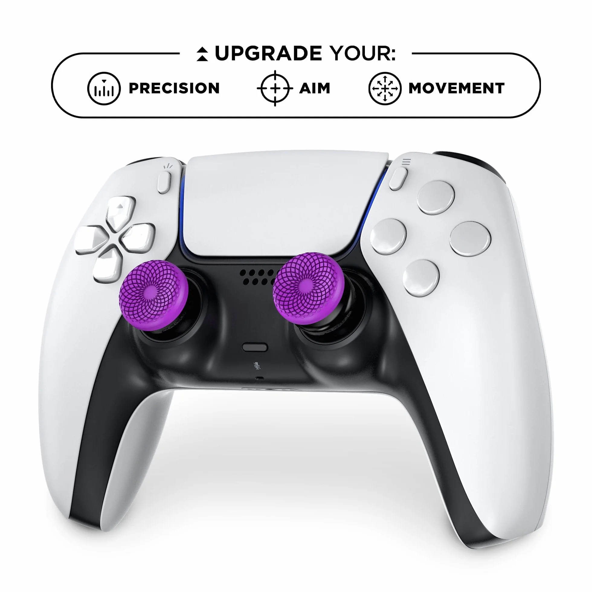 KontrolFreek FPS Freek Frenzy do Playstation 5, PS5 i Playstation 4, kontroler PS4, wydajne kciuki, 1 wysoki stan, 1 średni stan, fioletowy/czarny