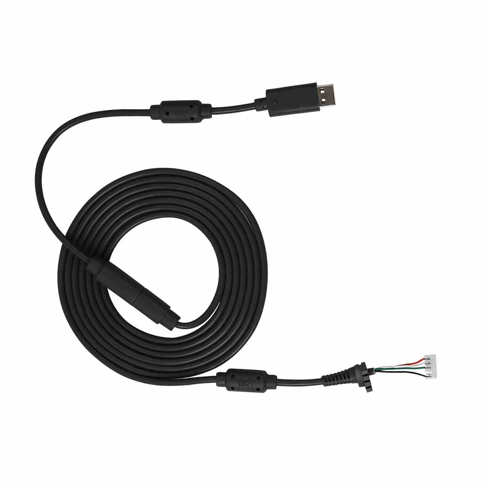 Generic Kabel Zastępczy do Gamepada 360 Adapter Odłączany, Trwały Przewód Zastępczy USB 4Pin do Kontrolera, długość 8,2 Stopy, dla Graczy (BLACK)
