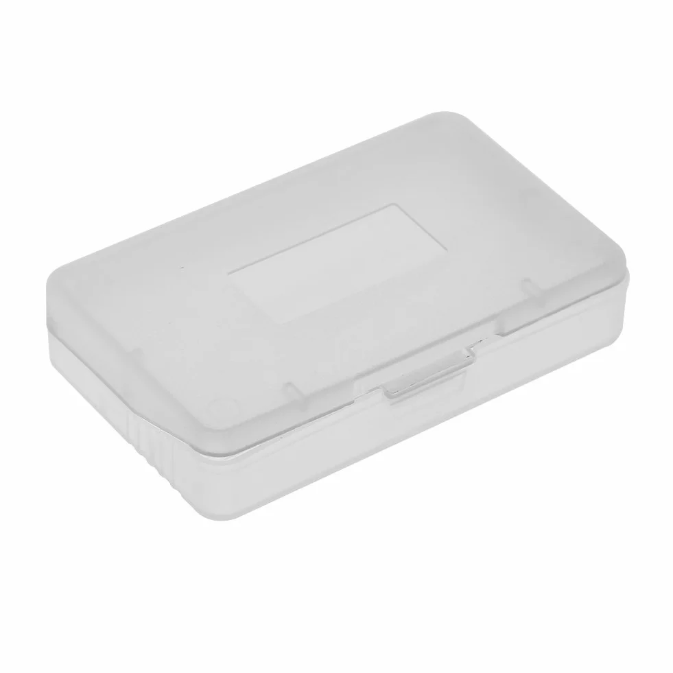 Yunir 10 szt. kaseta obudowa do GBA, 6,5 * 4 * 0,8 cm przezroczysta osłona ABS przeciwpyłowa obudowa do gier Game Boy Advance GBA