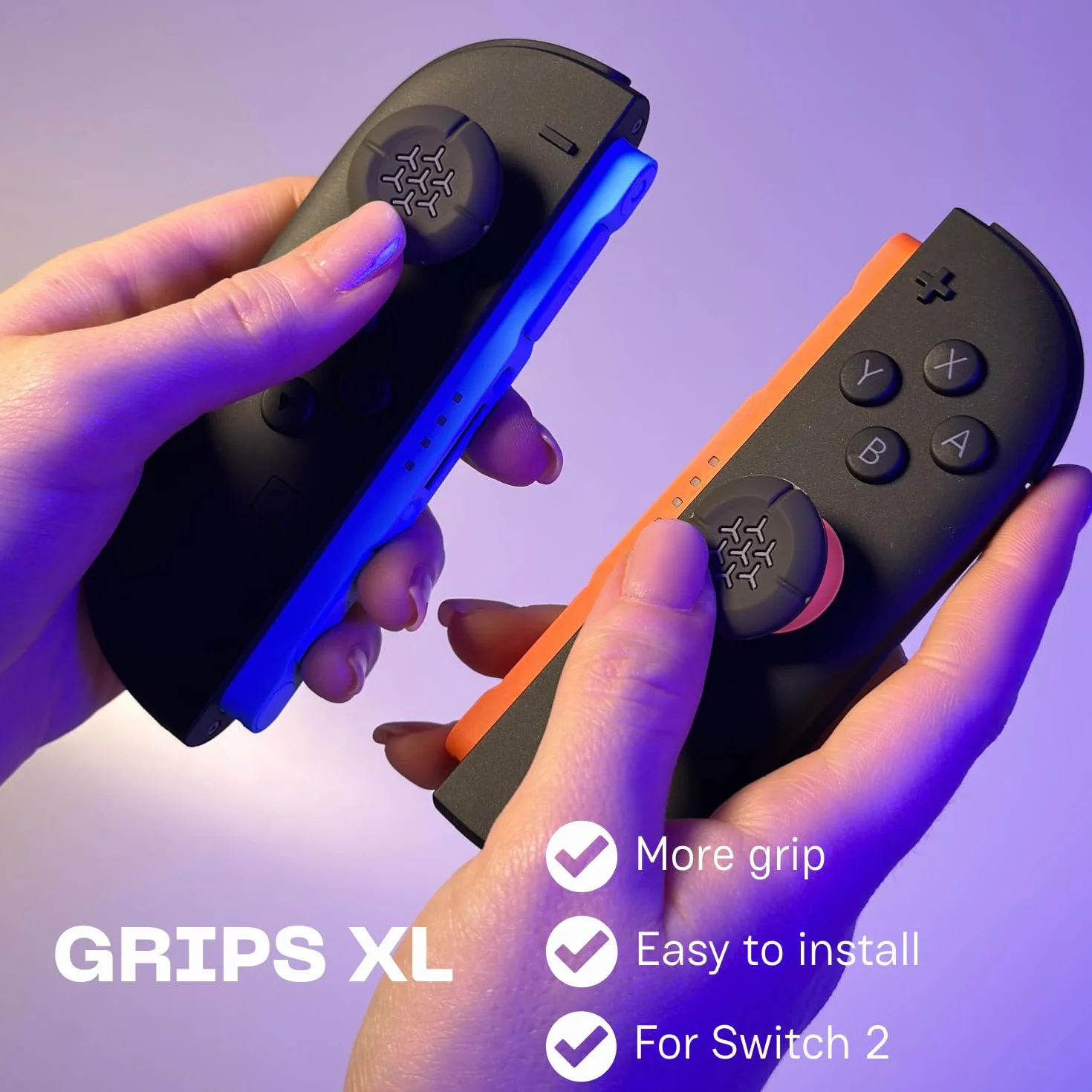 BLADE Uchwyty na kciuki, uchwyty do joysticków do konsoli Nintendo Switch 2, Thumbstick 2 sztuki, uchwyt i precyzja