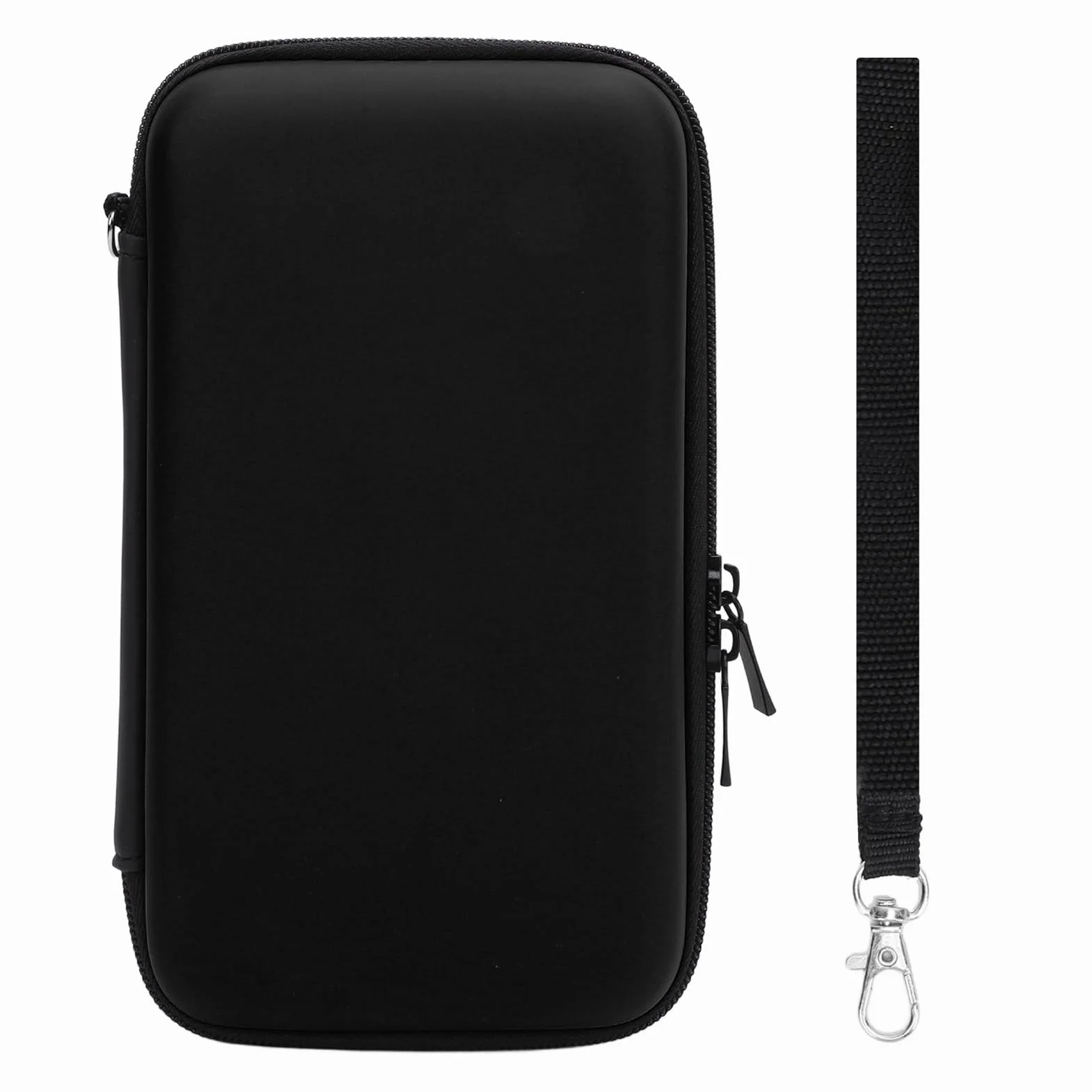 Acouto Etui transportowe do nowego 2DS XL 2DS LL dla nowego 3DS 3DS z 8 gniazdami twarda obudowa podróżna etui na akcesoria do konsoli jest to 68 x 39 x 16 cali, czarne, swobodny