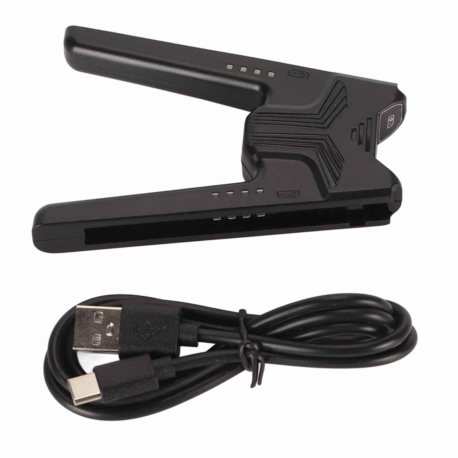 Uchwyt ładujący do Przełącznika i Modelu OLED, ładowanie Podczas Gry, Przenośna ładowarka do Kontrolera w Kształcie Litery V ze Wskaźnikiem LED (BLACK)