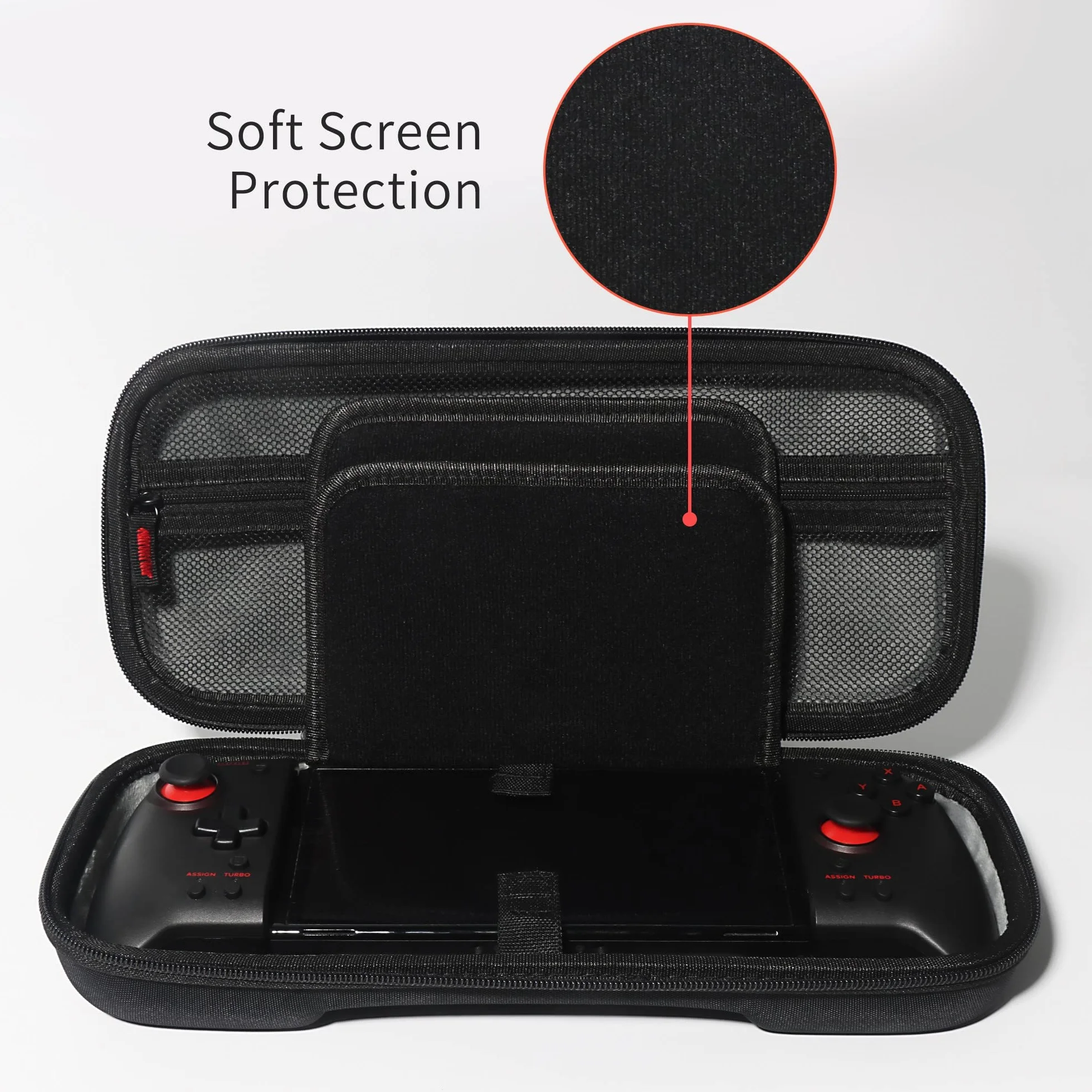 3XS Hori Split Pad Pro Hülle - Hartschale für Nintendo Switch Split Pad Pro Controller - unterstützt 20 Spielschlitze / Tastenschutz / große Kapazität