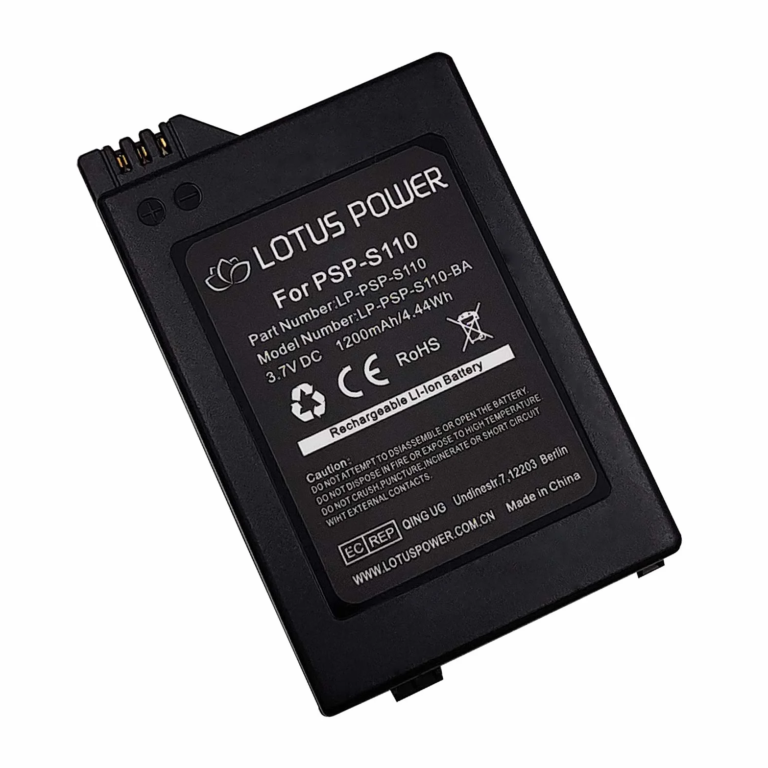 PSP-S110 akumulator zastępczy 1200 mAh 3,7 V akumulator litowo-jonowy do konsoli do gier Sony Playstation, PSP2000 (PSP Slim&Lite) PSP2004 PSP2003 PSP2001 PSP3004 PSP3003 PSP3001