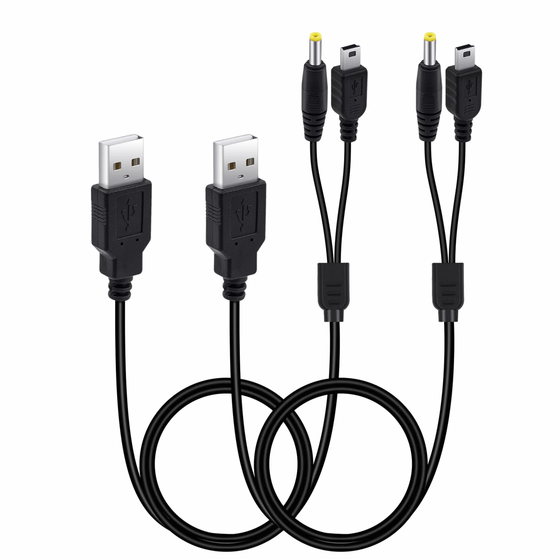 Mcbazel 2 w 1 PSP kabel do ładowania, 2 szt. kabel USB do ładowania kabel do ładowania PSP 3000/2000/1000/PS3