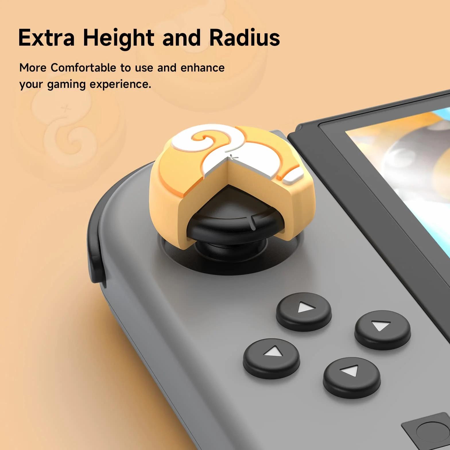 JINGDU Pokrywka na przyciski kciuka do przełącznika Joy-z silikonowymi uchwytami na kciuki osłona przycisków kompatybilna z Nintendo Switch Lite/OLED 4 sztuki - Corgi