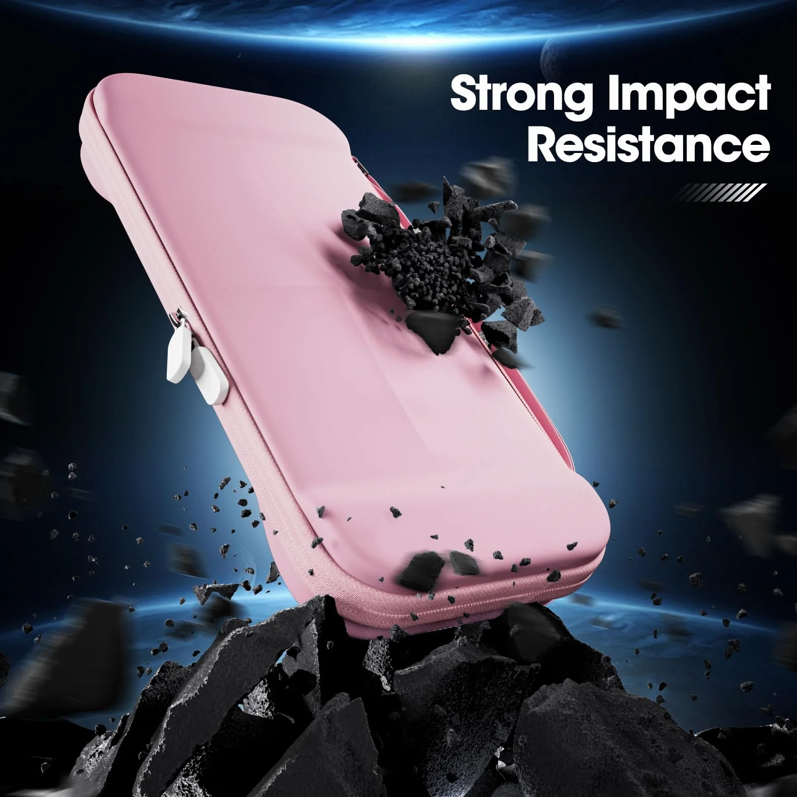 ProCase Leicht Tragetasche for 2025 Nintendo Switch 2, z 12 przegródkami na karty do gier, schutzhülle na konsolę i akcesoria - Rosa, schlank