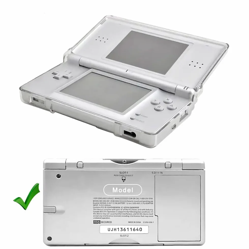 OSTENT Twarde kryształowe etui przezroczysta skórka obudowa do Nintendo DSL NDS Lite NDSL