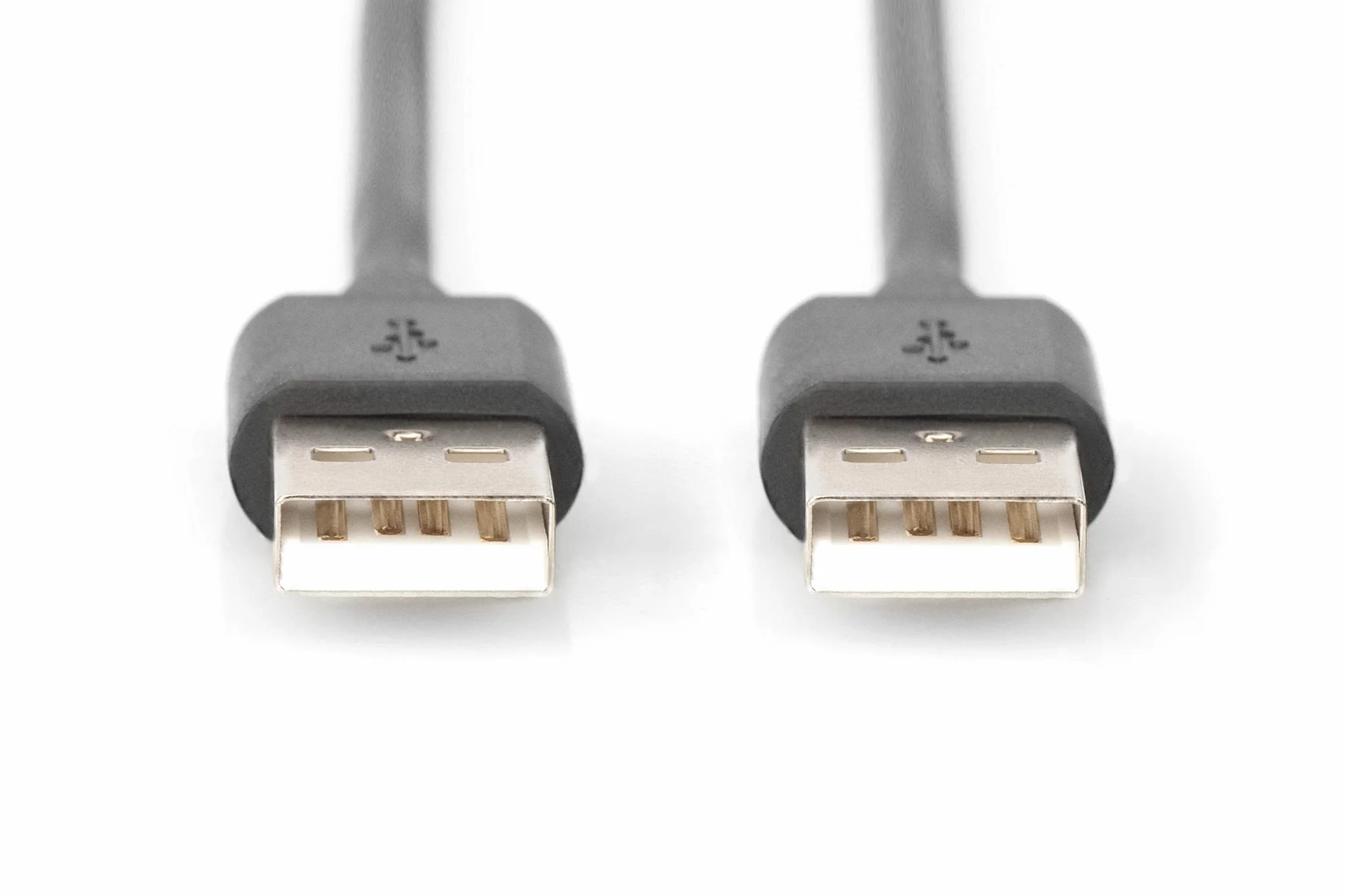 DIGITUS Kabel USB 2.0 – 1,8 m – USB-A do typu A – 480 Mb/s – do komputerów, notebooków, hubów, drukarek, zewnętrznych dysków twardych – czarny