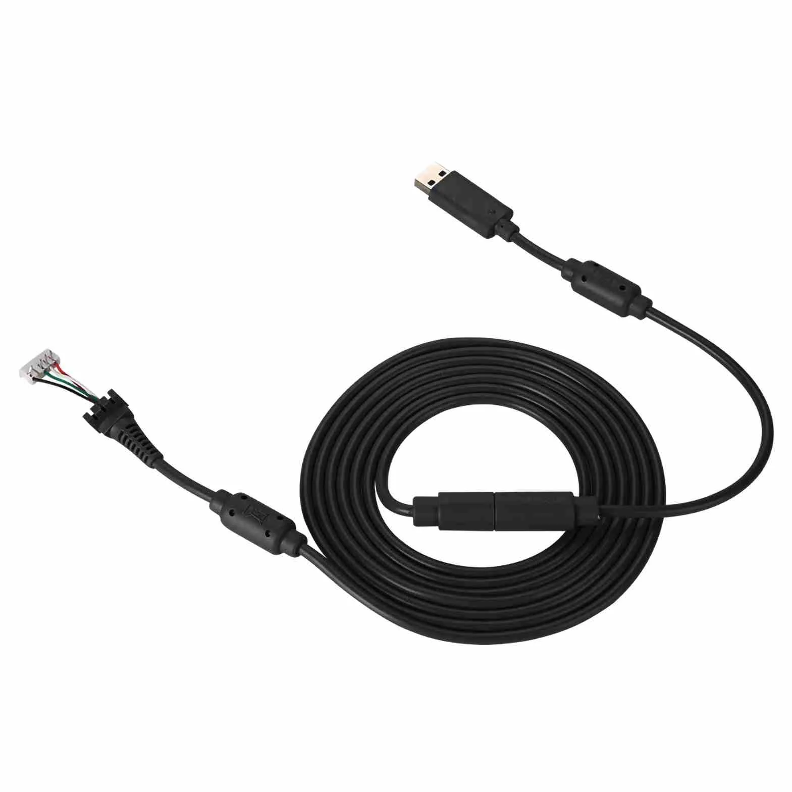 Generic Kabel Zastępczy do Gamepada 360 Adapter Odłączany, Trwały Przewód Zastępczy USB 4Pin do Kontrolera, długość 8,2 Stopy, dla Graczy (BLACK)