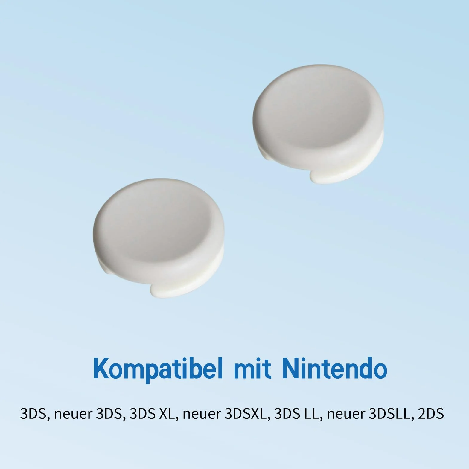 Analogowa nakładka na drążek zastępczy 3D osłona joysticka kompatybilna z nowym kontrolerem 3DS / 3DS / 3DSLL / 3DSXL (biała)