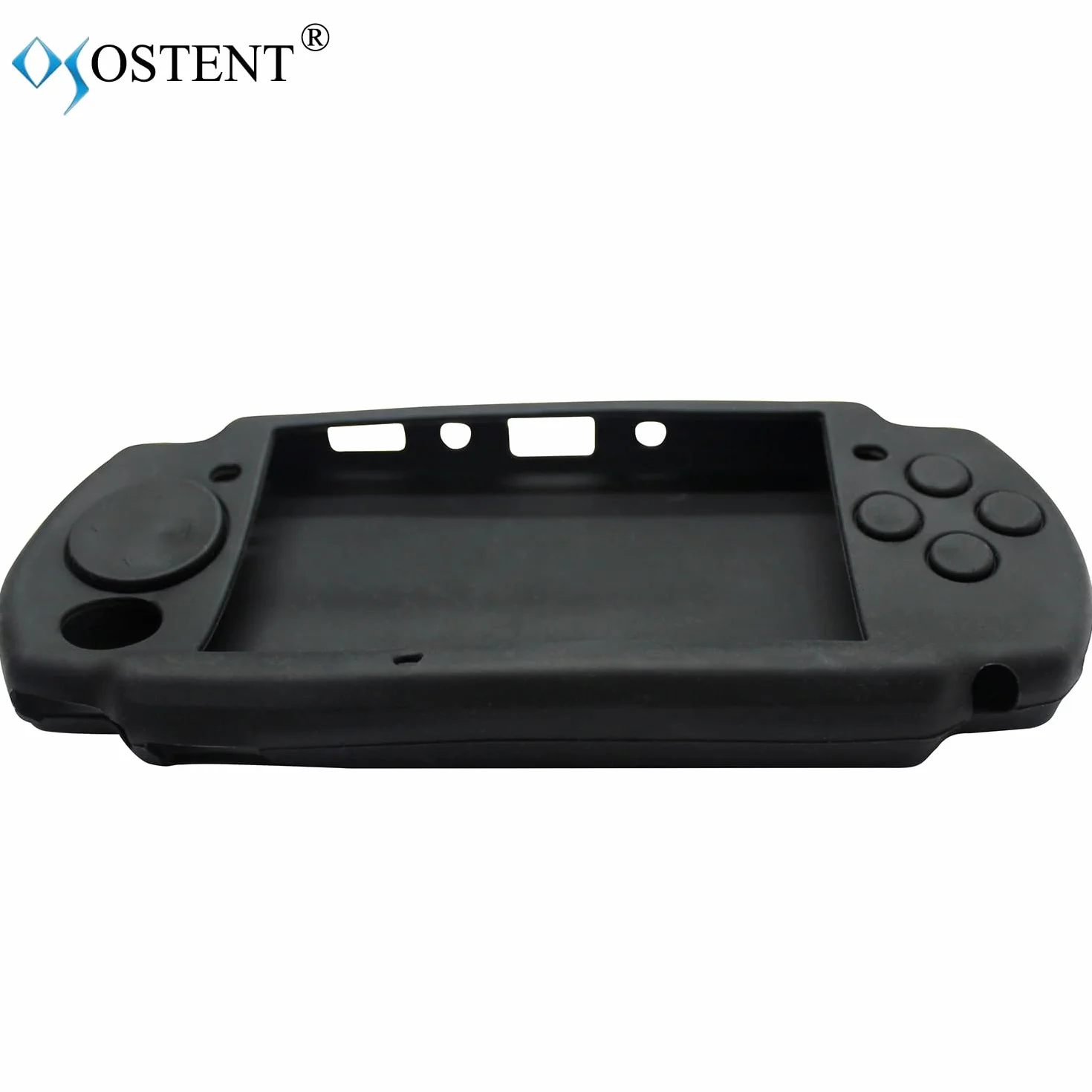 OSTENT Miękki ochraniacz silikonowy pokrowiec podróżny pokrowiec do Sony PSP 2000/3000 kolor czarny