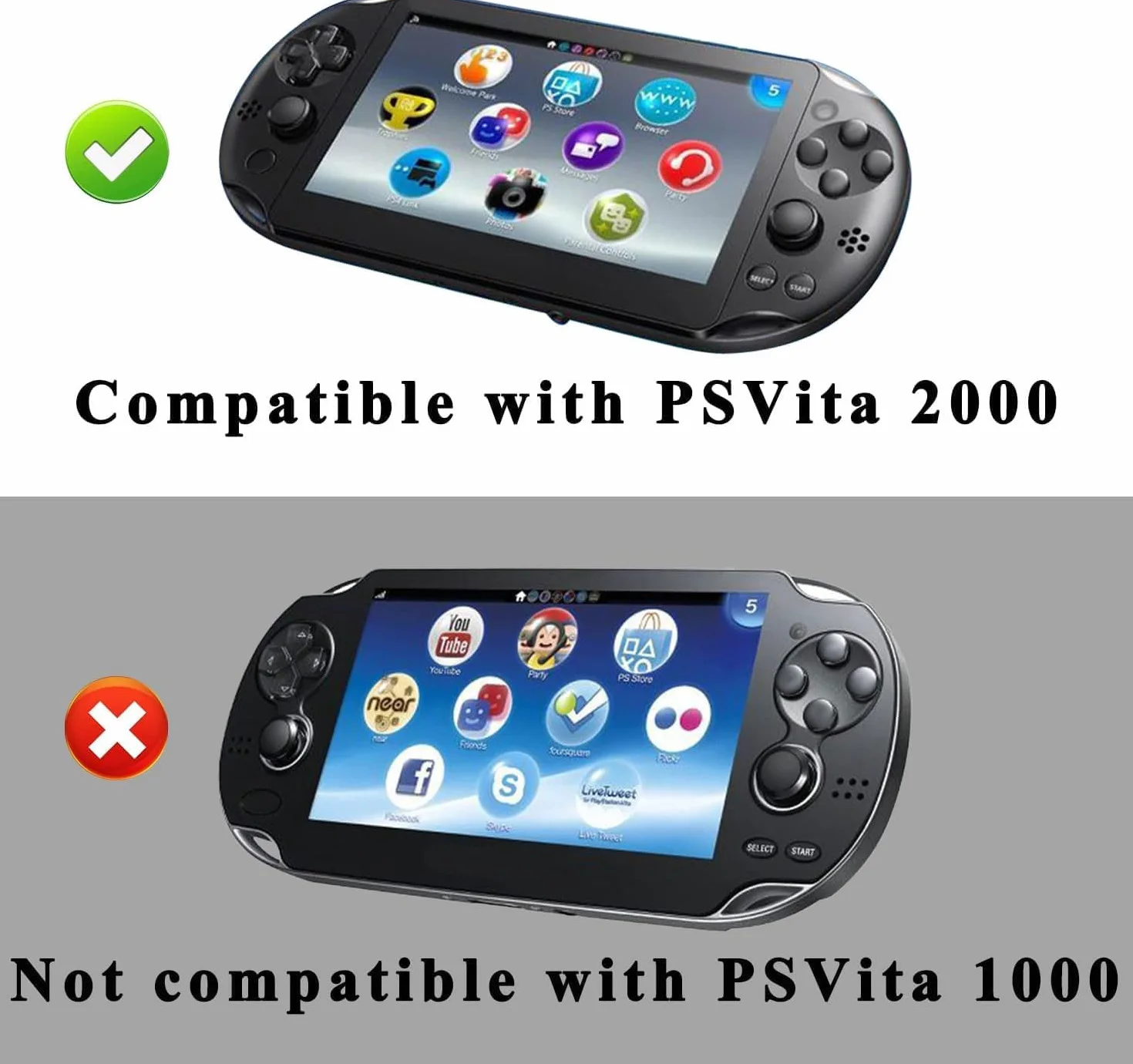 OSTENT Kolorowe metaliczne aluminiowe skórzane etui ochronne kompatybilne z Sony PS Vita PSV PCH-2000 - kolor czarny