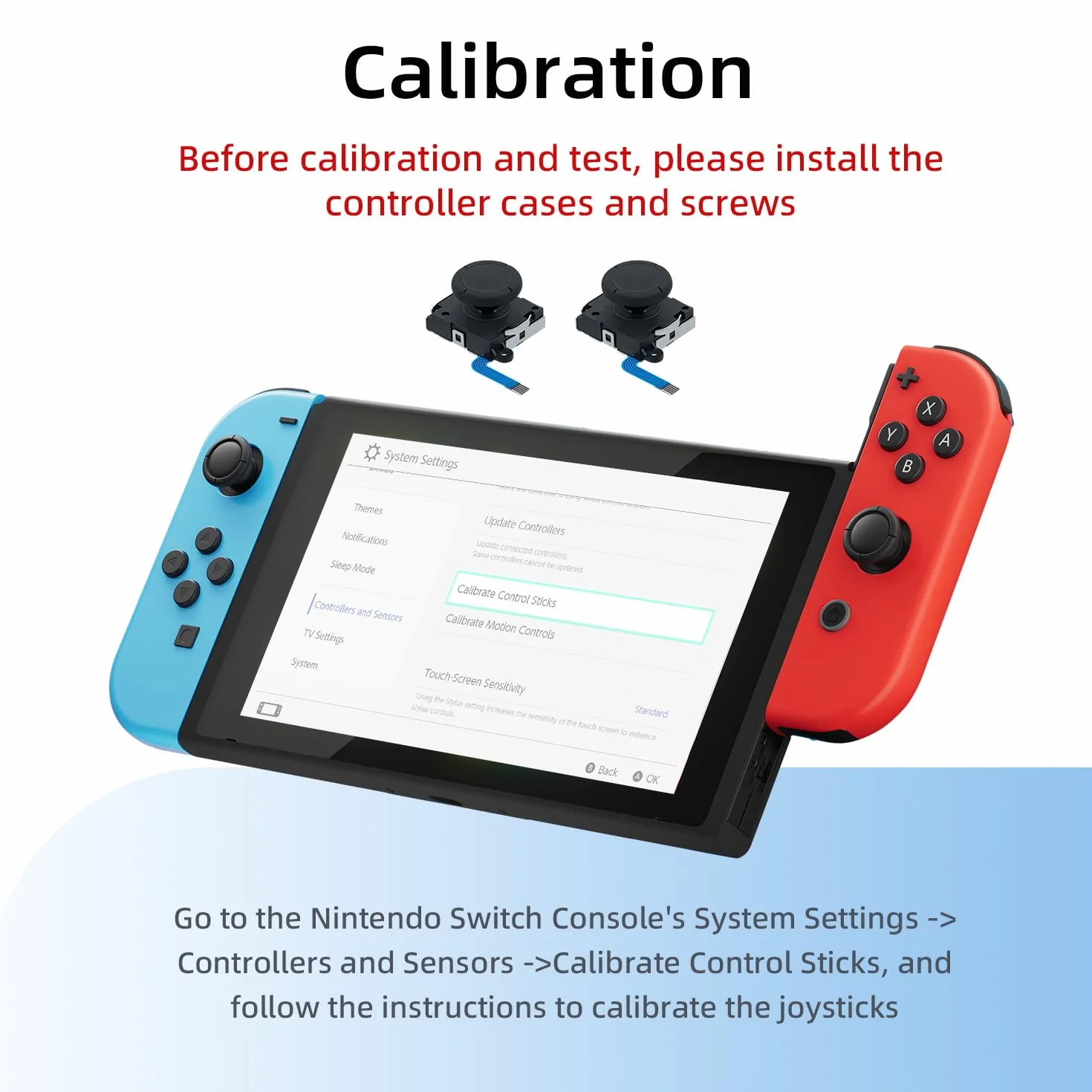 Wigearss 2 szt. Wymiana 3D Joystick Analogowy i Naprawa Narzędzia do NS Switch/Przełącznik OLED Joy-Con Controller/Switch Lite