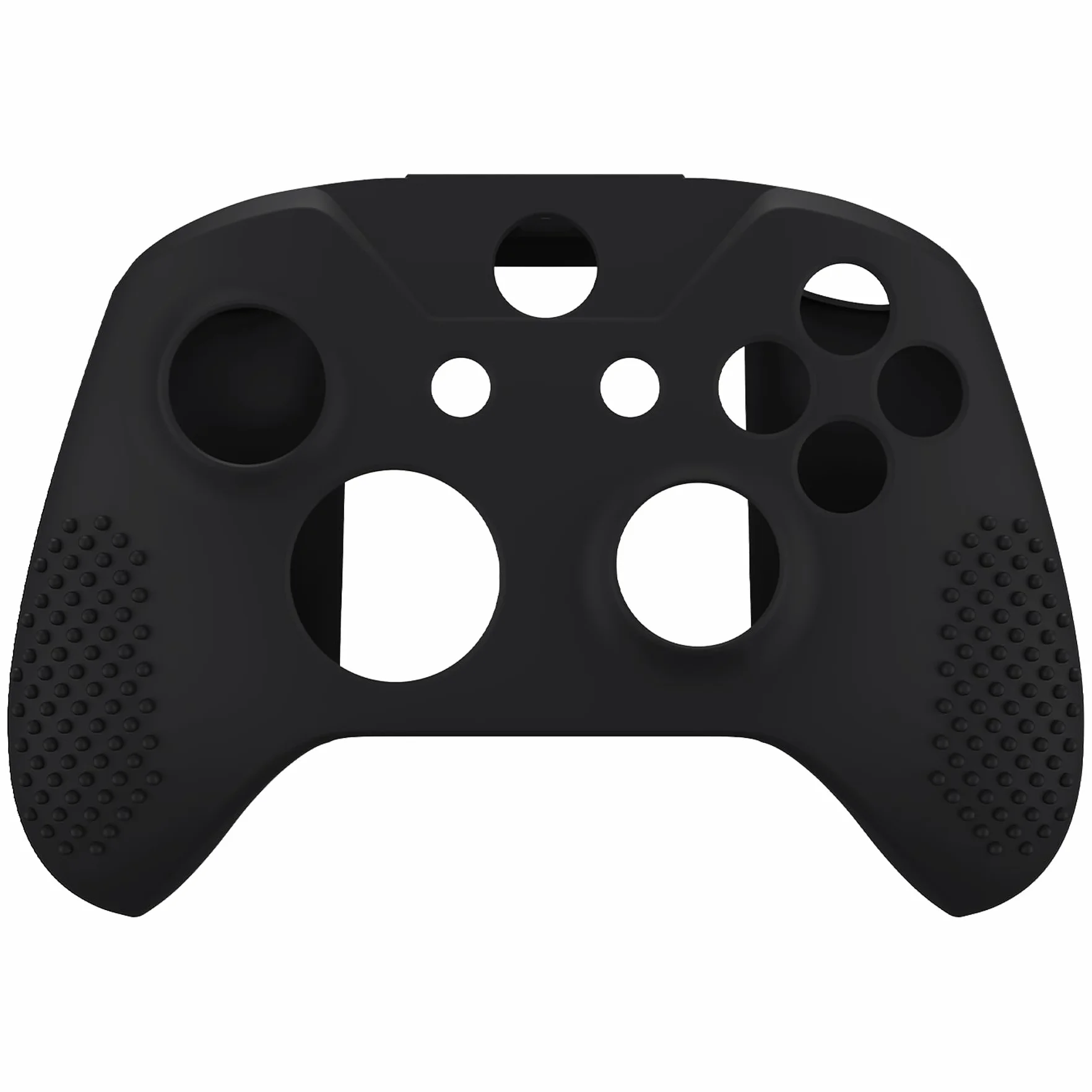 eXtremeRate Miękkie antypoślizgowe silikonowe etui pokrowiec na kciuk kij nakładki ochronne skórki do kontrolera Xbox One S/Xbox One X czarny