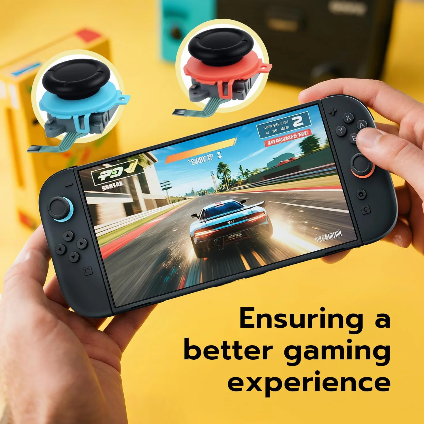 Wigearss Zestaw wymiany 3D Sensor Joystick Analog Stick dla Nintendo Switch 2