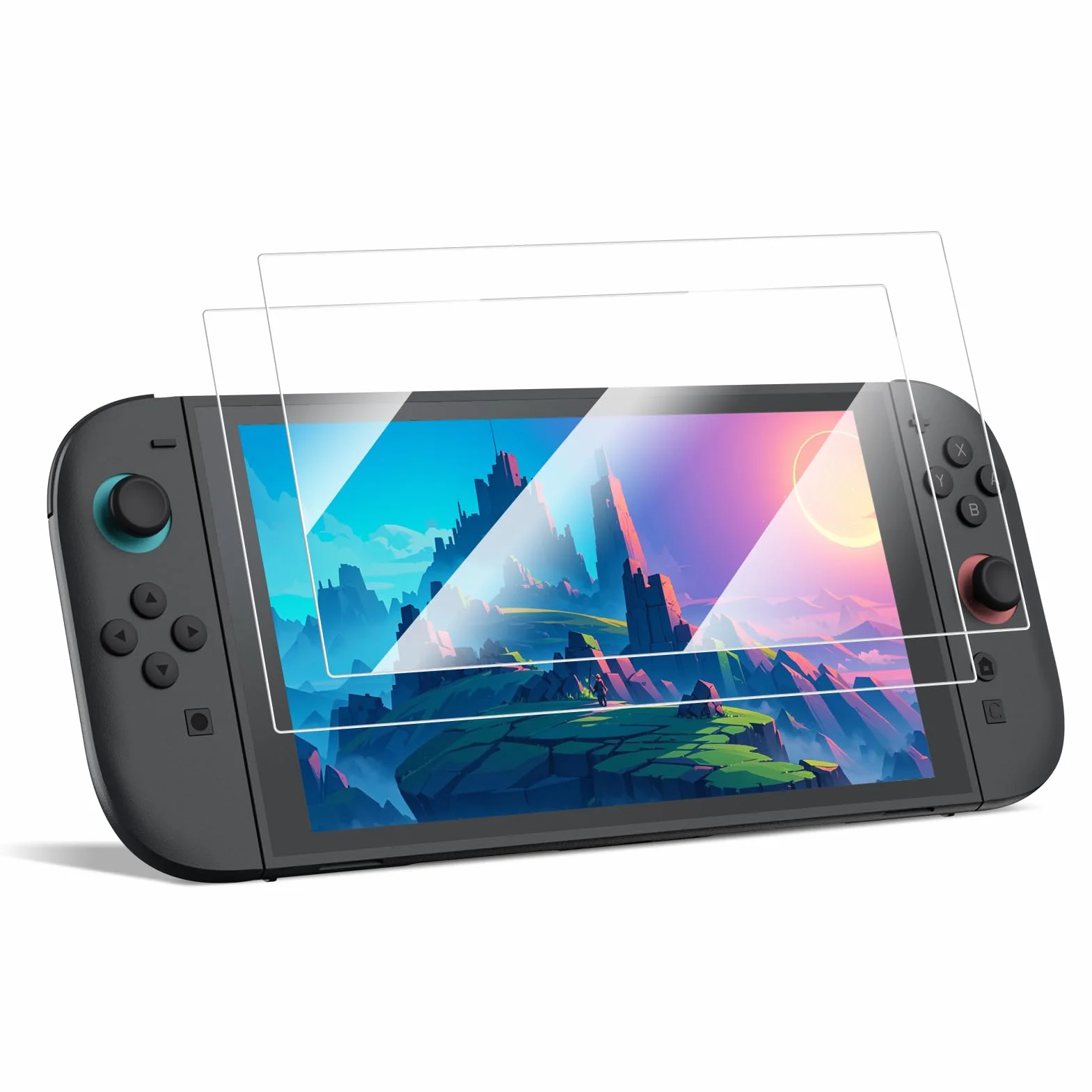 FINTIE 2 sztuki folii ochronnej do Nintendo Switch 2 (2025), przezroczysta HD twardość 9H, odporna na zarysowania, folia ochronna na wyświetlacz, folia ochronna na wyświetlacz, do Switch 2025 ekran