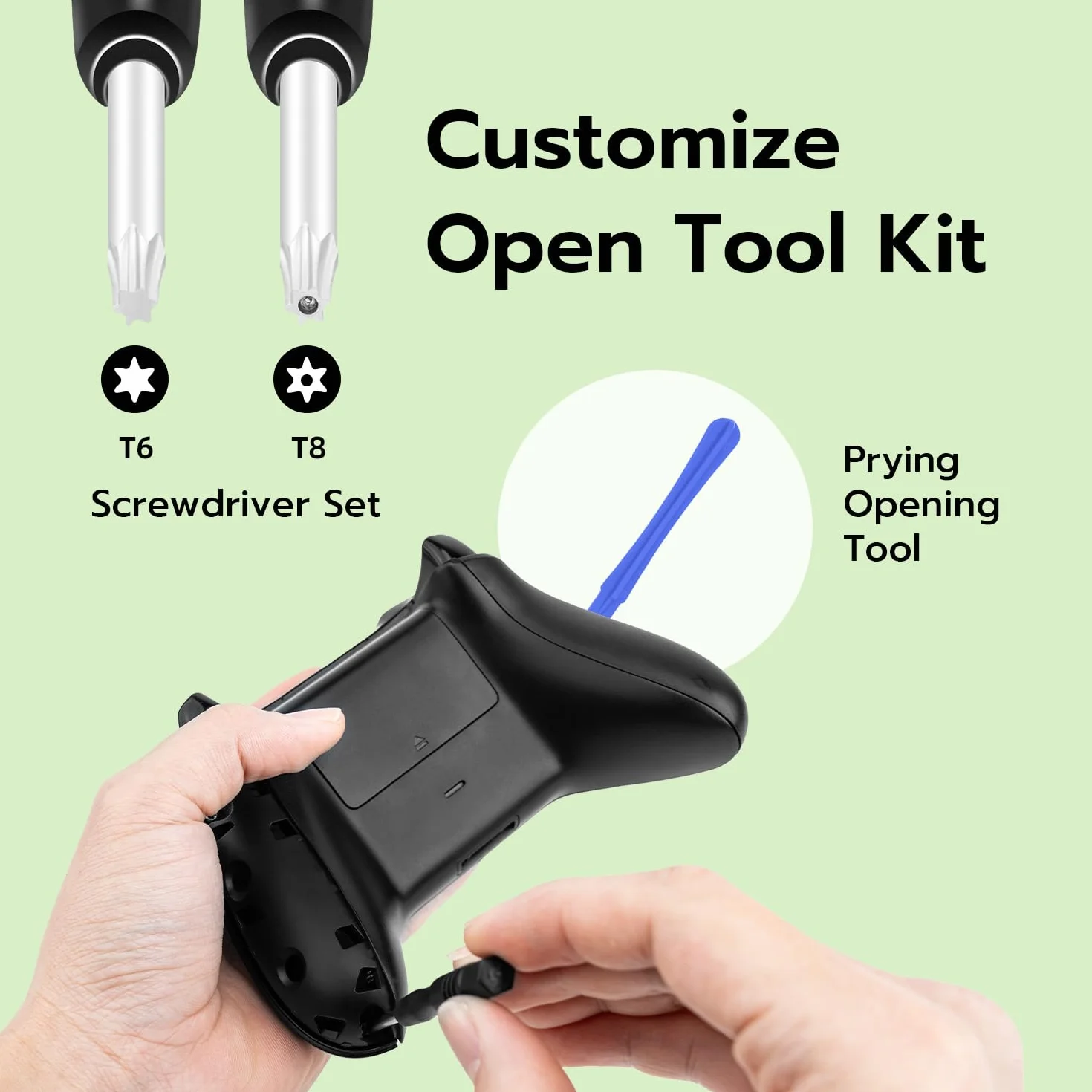 Mcbazel Hall Effekt Stick Joystick Analogowy Zestaw Wymiany i Narzędzi Naprawczych dla Kontrolerów Xbox Series X/S, Xbox One, Xbox One X/S