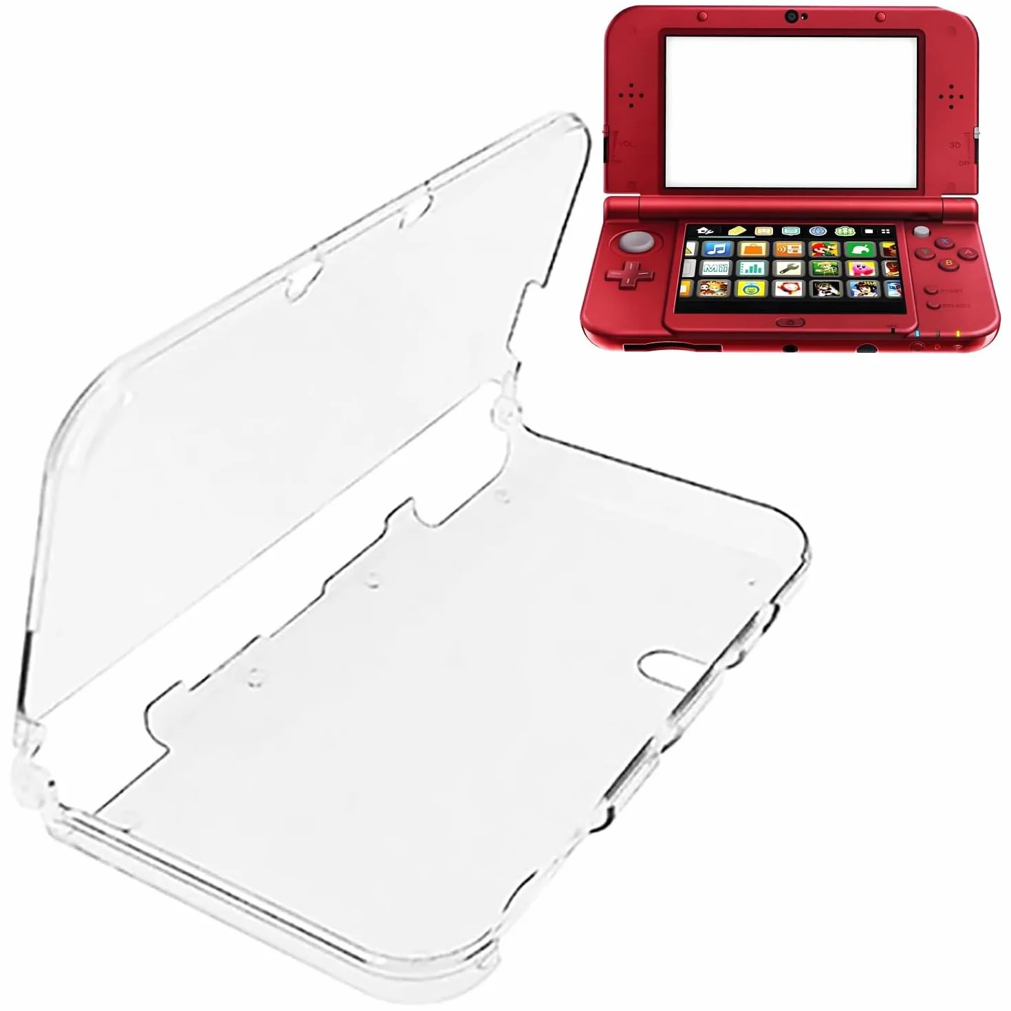 OSTENT Ochronne przezroczyste kryształowe twarde etui na konsolę Nintendo New 3DSLL/XL