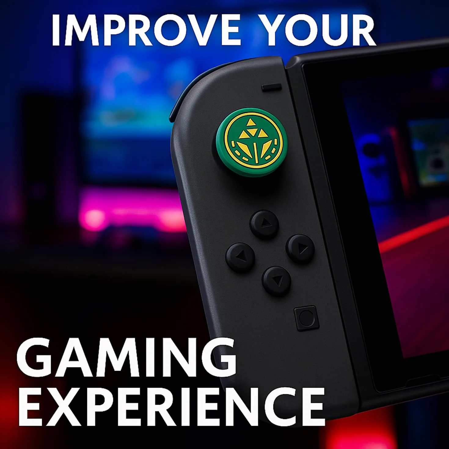 MatoSan 8 x silikonowe nakładki na Thumbsticks – kompatybilne z przenośnymi kontrolerami, modelami Steam Deck & Lite – ochrona Thumbstick i akcesoria – kolorowe nakładki joystick