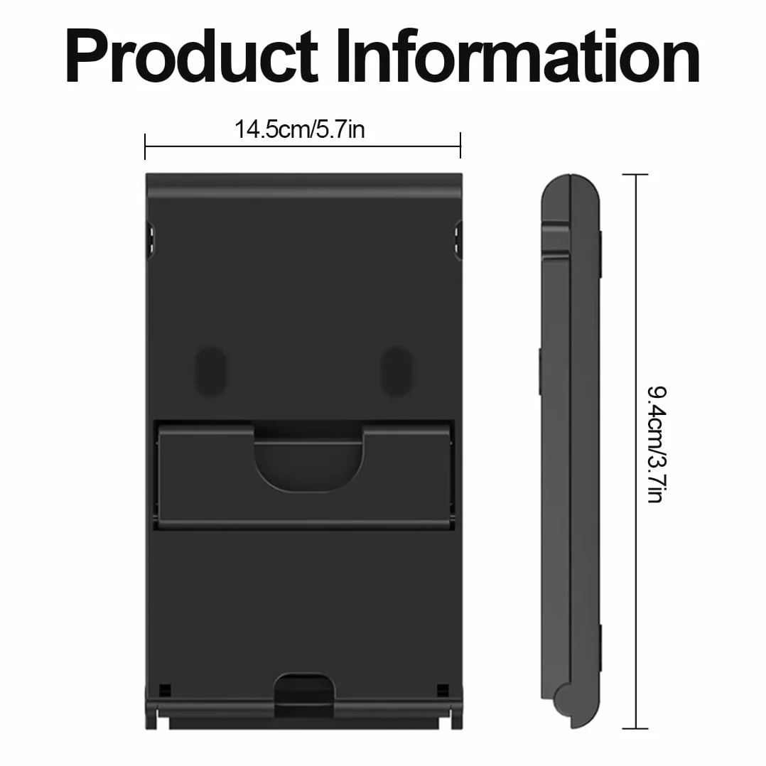Kompaktowy uchwyt do Nintendo Switch/LITE/OLED z wysoką regulacją - czarny