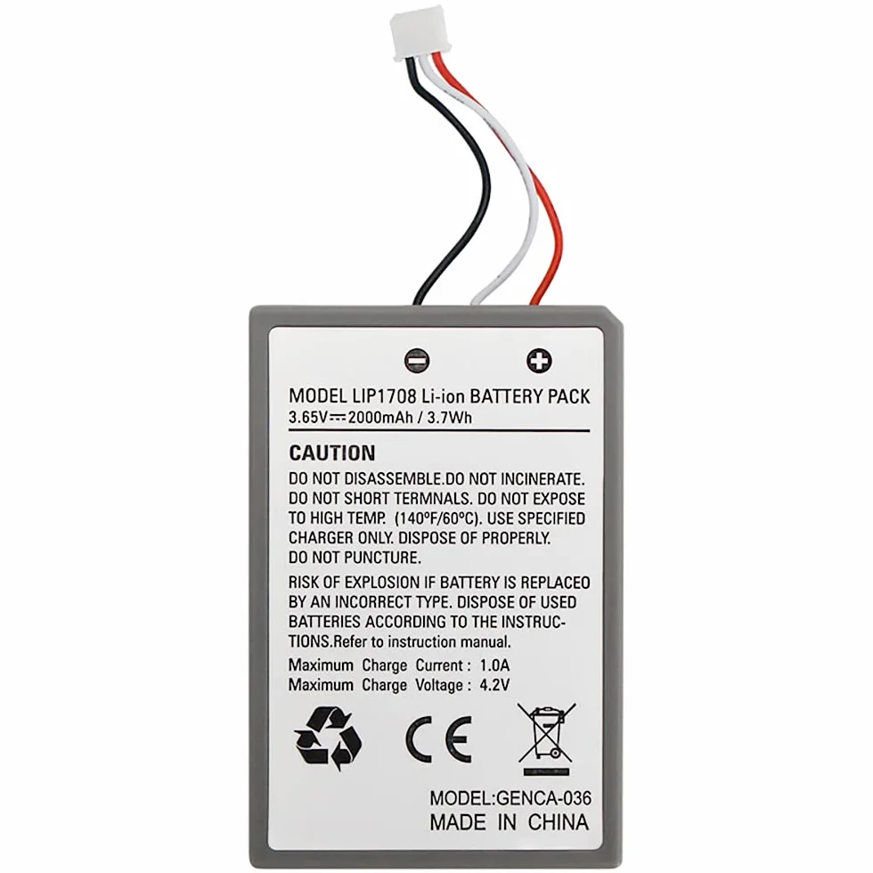 OSTENT 2000 mAh 3,65 V litowo-jonowy akumulator litowo-jonowy zamiennik do Sony PS5 DualSense Wireless Controller