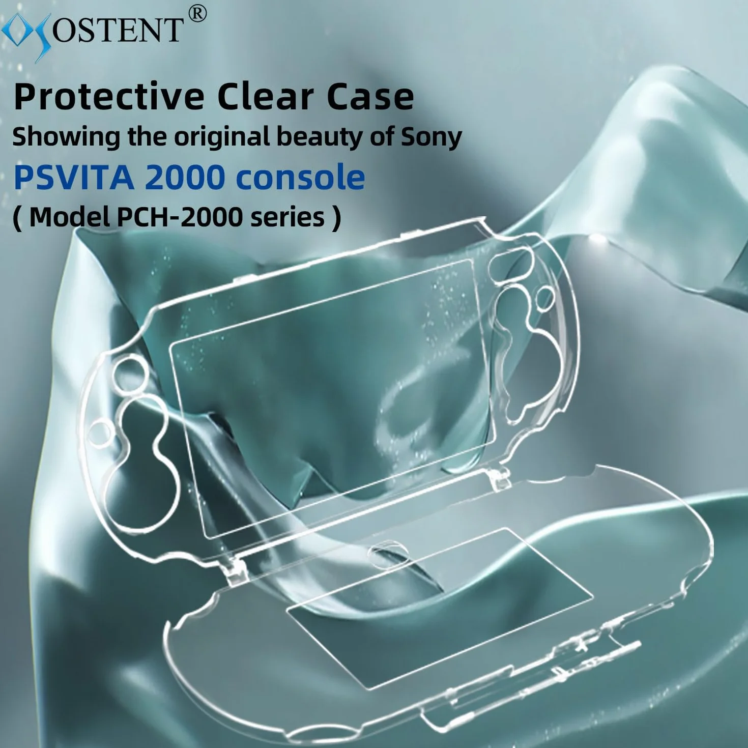 OSTENT Ochronna przezroczysta kryształowa twarda osłona do Sony PS Vita PSV 2000 PCH-2000
