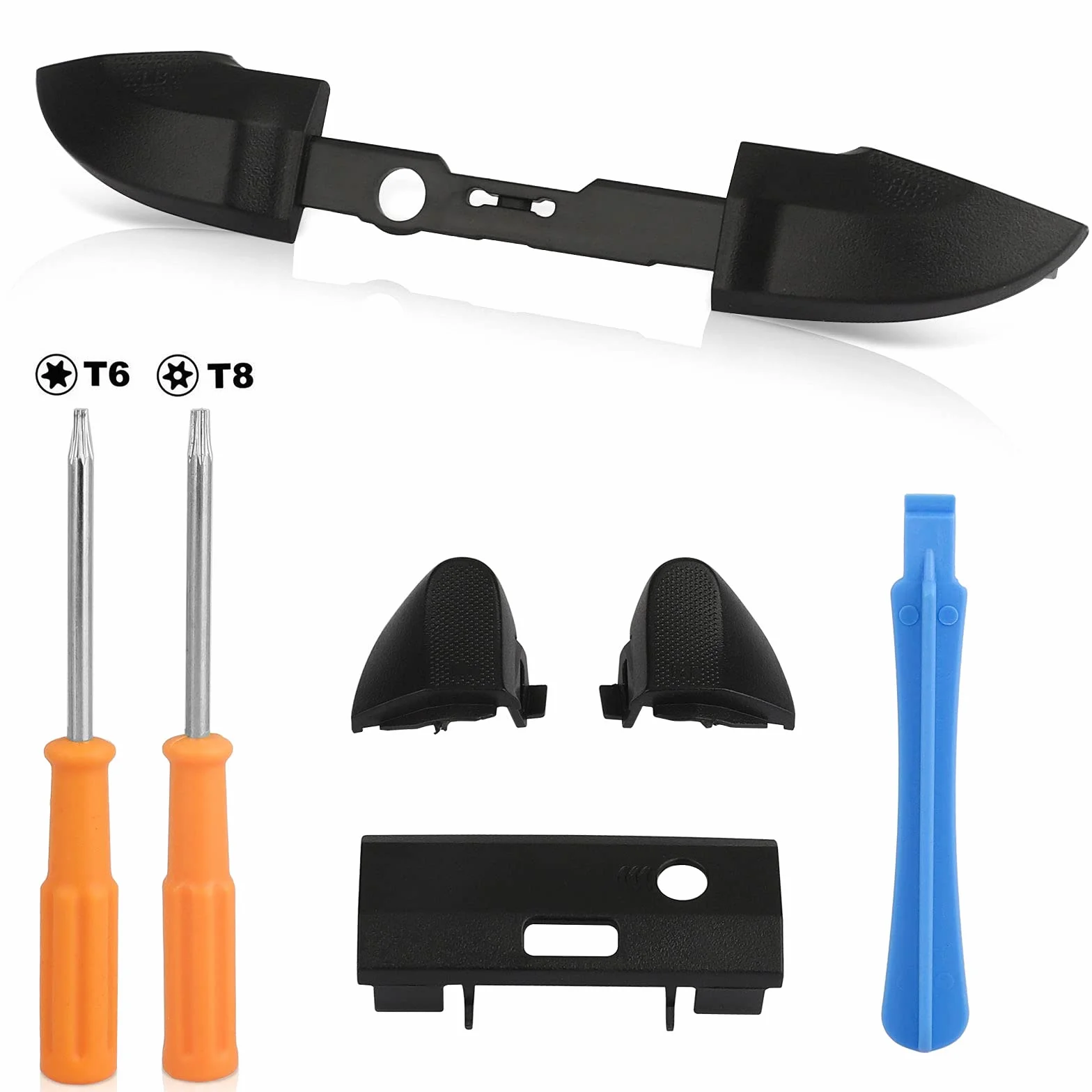 EEEKit Zapasowe Etui Bumper LB RB LT RT Buttons ze Śrubokrętem T6 T8, Zestaw Naprawczy Kompatybilny z Xbox Series X i S Controller
