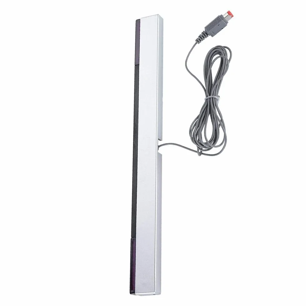 Wii Sensor Bar przewodowy odbiornik z czujnikiem podczerwieni, pasek czujnika do gier, do WII U dla WII
