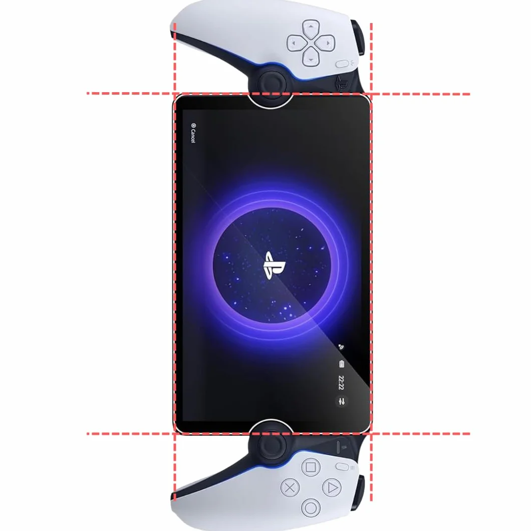 PHONILLICO Szkło hartowane do Sony Playstation PS5 Portal [2 sztuki] PS Portal Folia ochronna odporna na zarysowania osłona ekranu