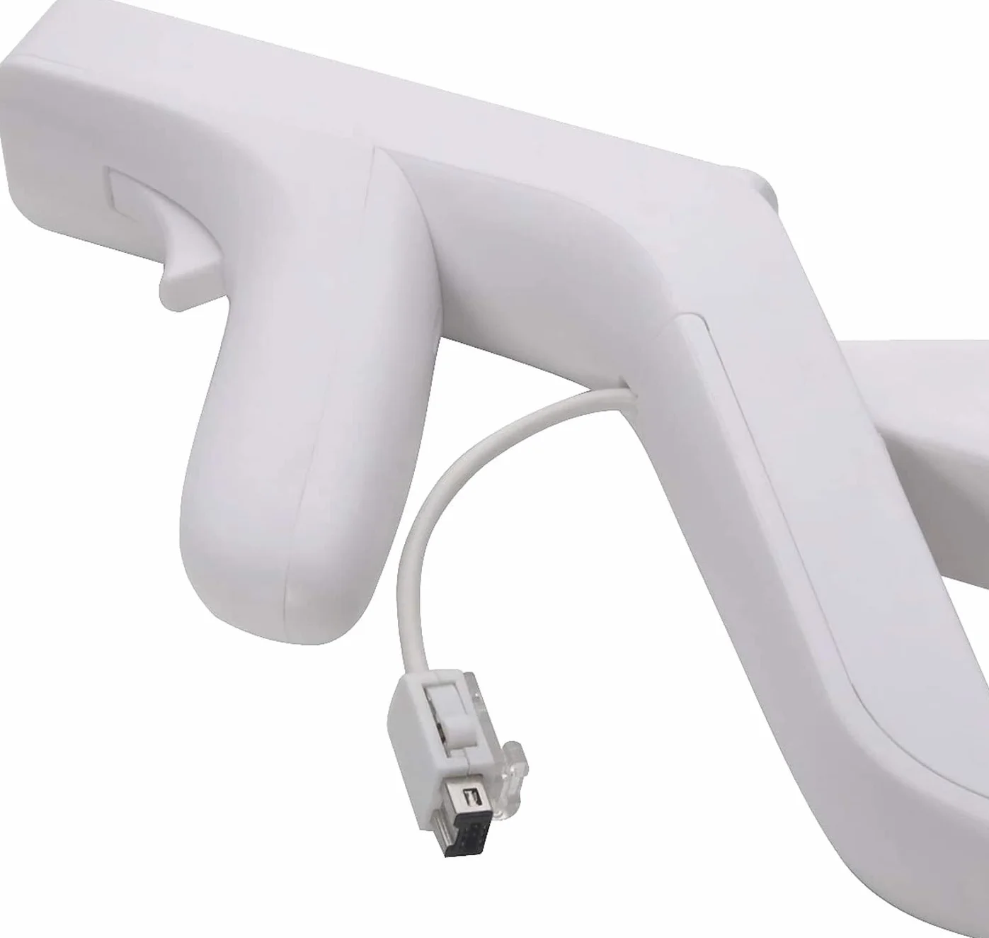 OSTENT Light Gun Załącznik do Nintendo Wii/Wii U Remote Nunchuck Zapper Strzelanki Kolor Biały