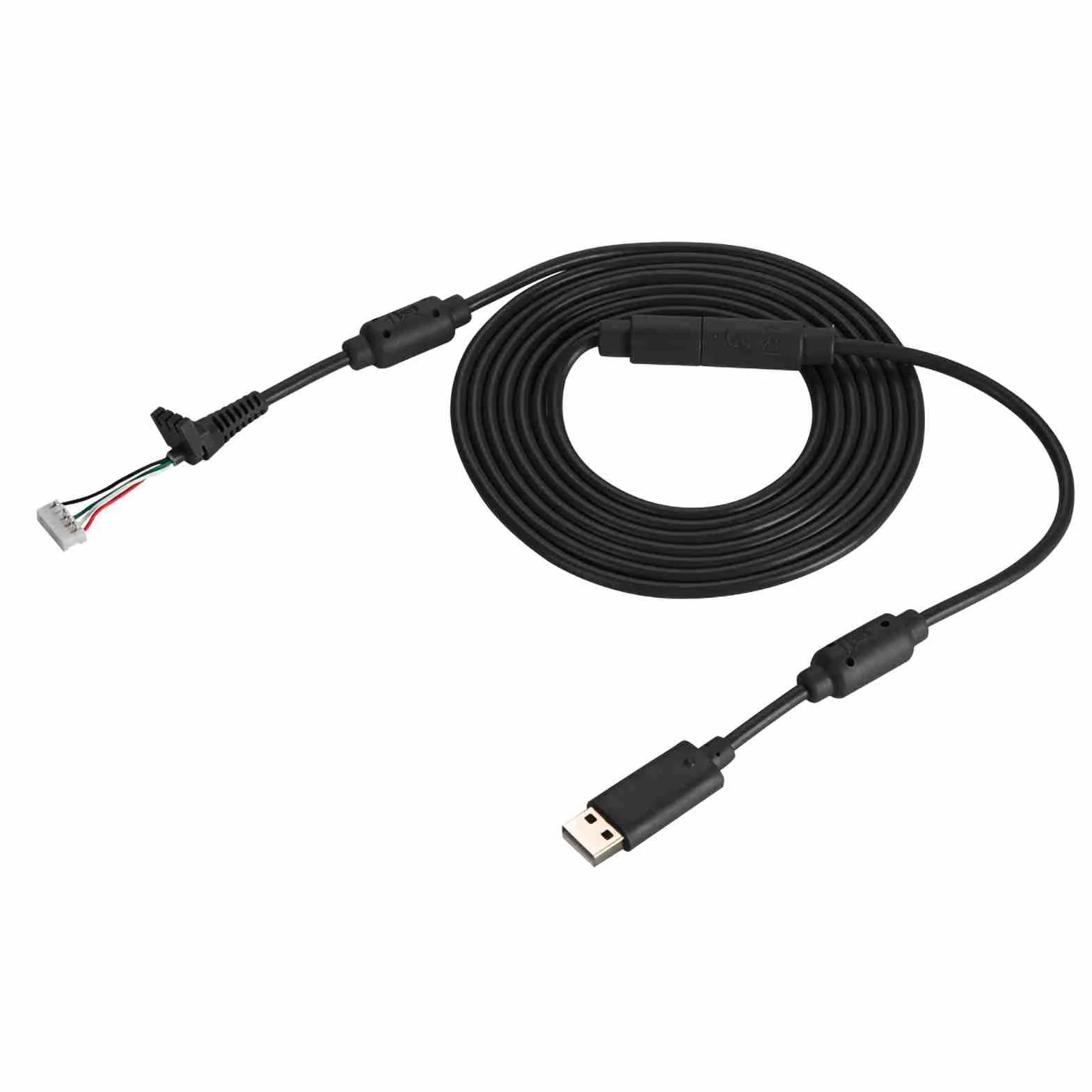 Generic Kabel Zastępczy do Gamepada 360 Adapter Odłączany, Trwały Przewód Zastępczy USB 4Pin do Kontrolera, długość 8,2 Stopy, dla Graczy (BLACK)
