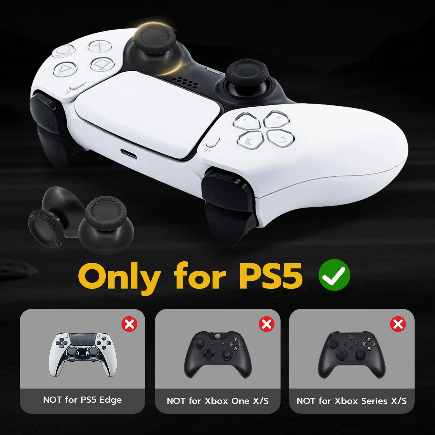 Drążki kontrolera PS5, gałki kciukowe, joysticki, gałki analogowe i zestaw narzędzi do naprawy joysticka kontrolera PS5