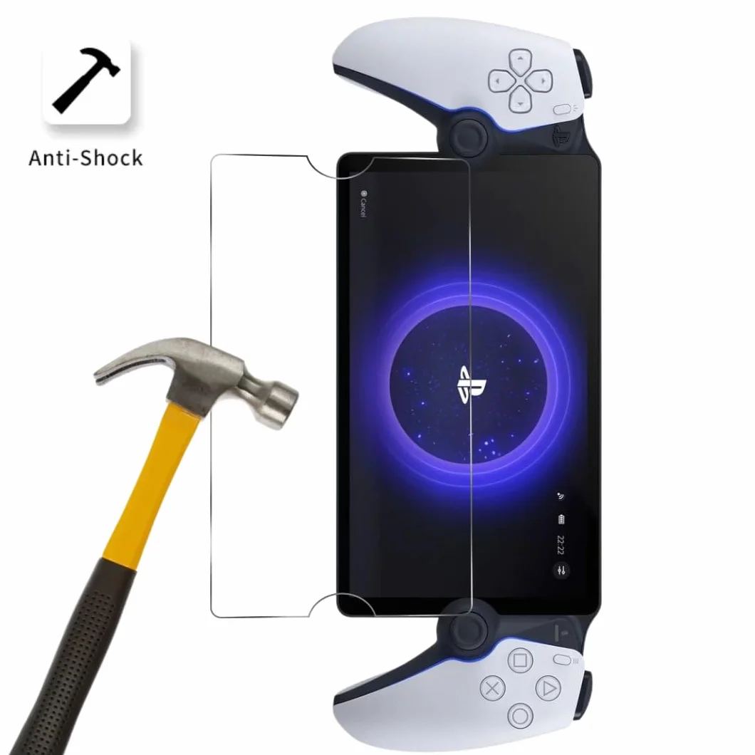 PHONILLICO Szkło hartowane do Sony Playstation PS5 Portal [2 sztuki] PS Portal Folia ochronna odporna na zarysowania osłona ekranu