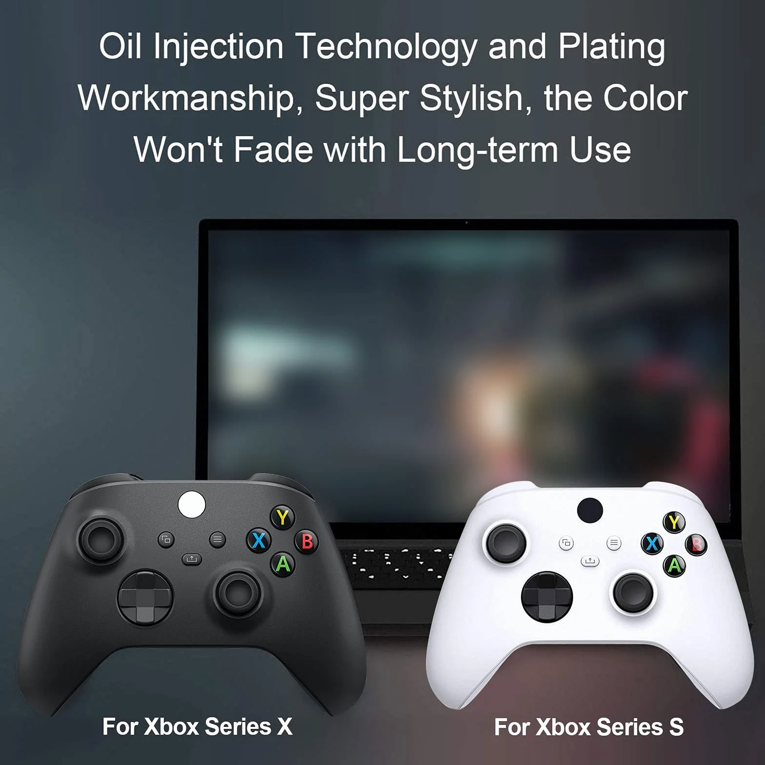 EEEKit Zapasowe Etui Bumper LB RB LT RT Buttons ze Śrubokrętem T6 T8, Zestaw Naprawczy Kompatybilny z Xbox Series X i S Controller