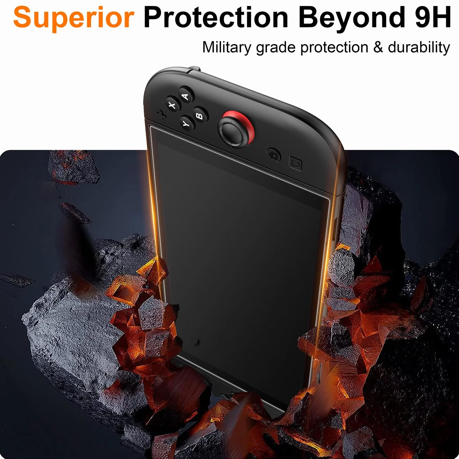 Matowe szkło ochronne do Nintendo Switch, 9H Matte Screen Protector Anti-Fingerprint & ochrona przed oślepieniem (2025, 2 sztuki)