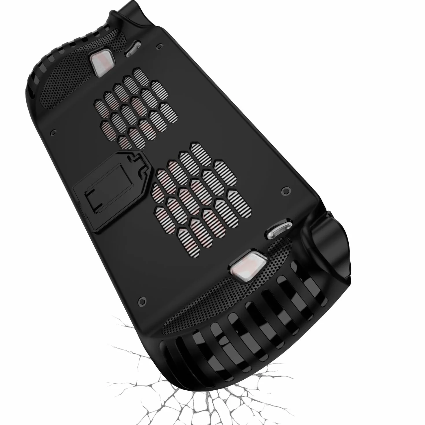 Etui na Legion GO S, etui ochronne do gier ze stojakiem, odporna na wstrząsy osłona TPU, akcesoria do konsoli (czarne)