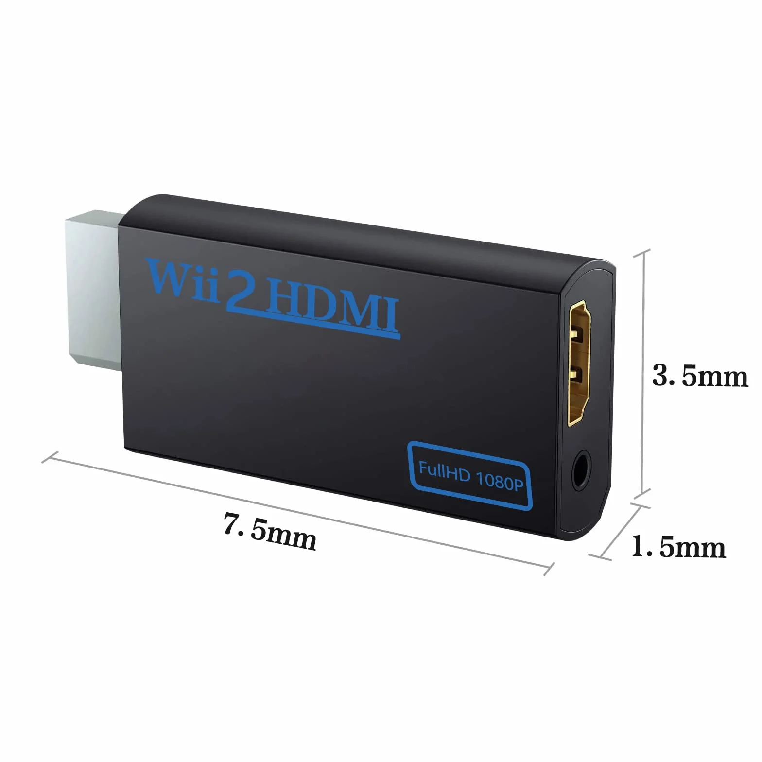 Adapter Wii Console to hdmi Konwerter konwertera wideo Adapter dla Nintendo,Wii Gaming,Wii Złącze,Monitor TV,Projektor